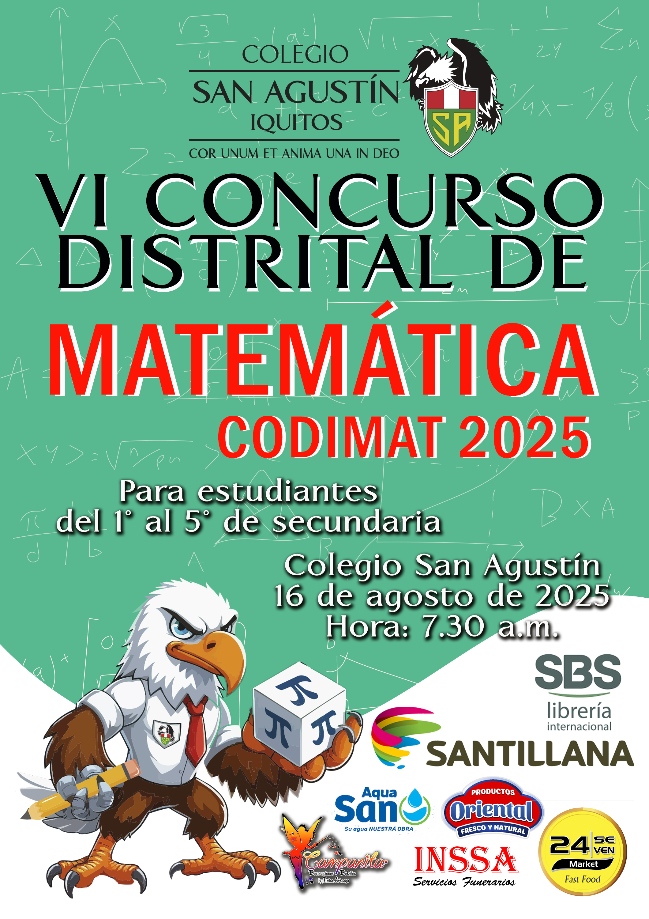 Imagen de VI CONCURSO DISTRITAL DE MATEMÁTICA - CODIMAT 2025